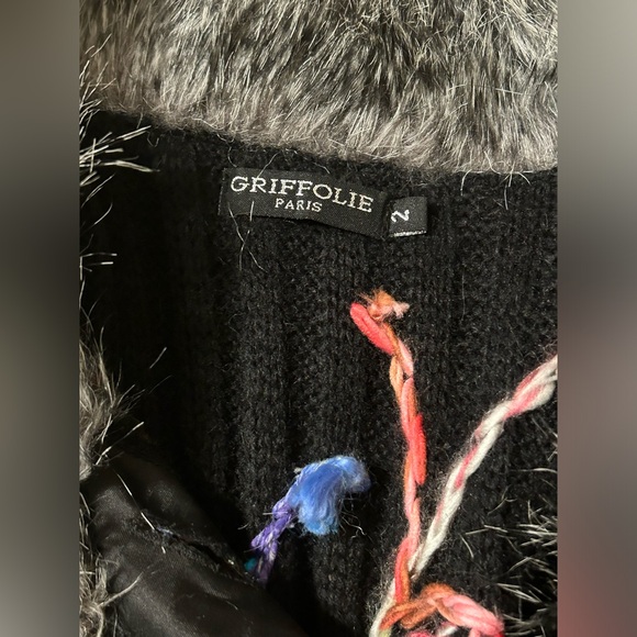 Anthro Griffolie Paris Mohair Sweater Coat Size 2 (S) - Picture 8 of 12